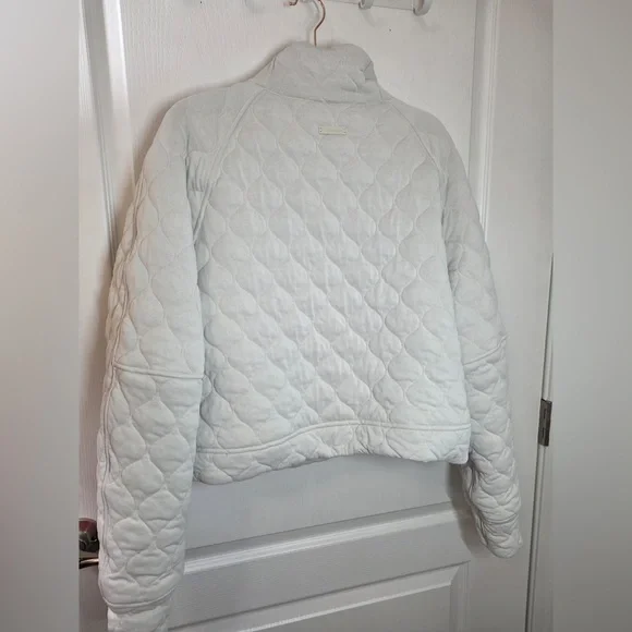 Lululemon✨Scuba Oversized Quilted Half Zip✨Plush Insulated Bone cream✨ NEW✨XL - Picture 6 of 16